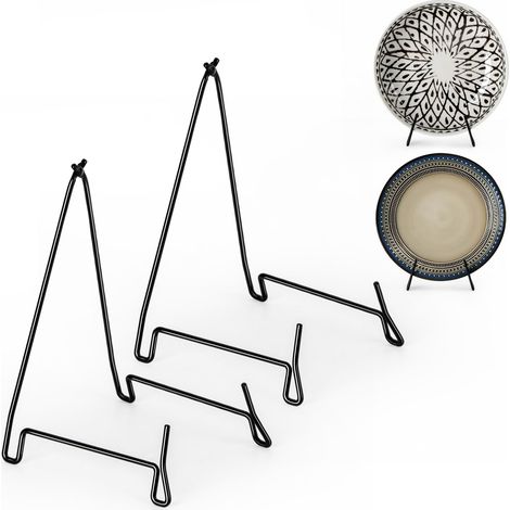 Lot de 2 Support Assiette, 10 Pouces Support Assiette Decorative (1/5)