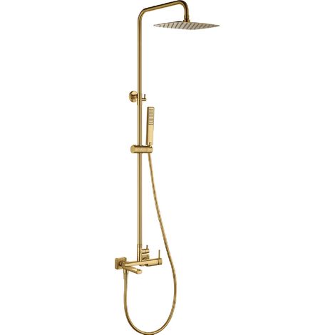 Ensemble baignoire mitigeur Firenze finition or brossé [ IMEX® ] (1/2)
