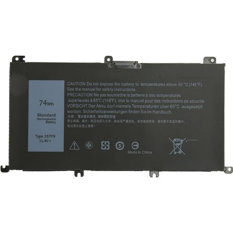 Dell Inspiron 15 7000 Gaming 74Wh 357F9 71JF4 Akku, tragbarer Akku 15 7559 7557 7567 7566 7759 5576 5577 INS15PD, Ersatzladegerät, lange Akkulaufzeit, neue Qualität. (1/5)