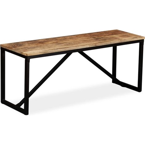 Panca panca 110 x 35 x 45 cm in legno massello di mango 020021235