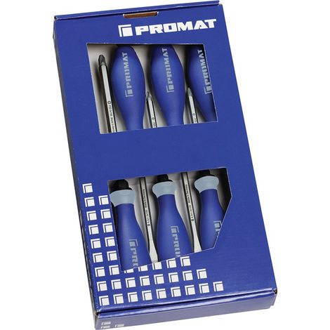Set cacciaviti 6 pezzi, a taglio / impugnatura PH 3K, lama esagonale / Ans.PROMAT