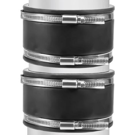 Sleeves, Rubber, 125 mm, Stainless Steel, Hose, Ventilation (1/5)