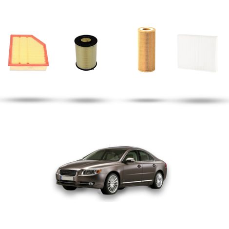 Kit tagliando 4 filtri compatibile con Volvo S80 II 2.4 D5 136kw dal 2006 al 2009 (1/5)