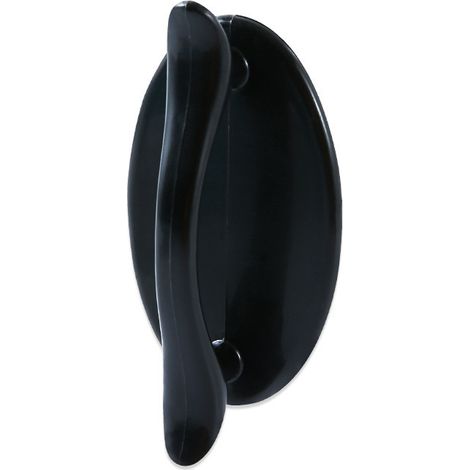A set of 4 door handles, sliding door handles, black adhesive door handles, 4-pack, PP plastic handles (1/5)
