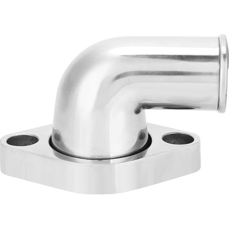 Raccord d'eau 90° pivotant en métal poli pour SB BB Chevy 327 350 454 396 - Sortie rotative (1/5)