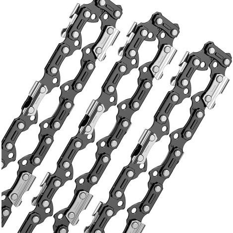 Lot de 3 X 50cm Chaînes 3/8" 70 Maillons d'Entraînement 1.3mm 050 (1/5)