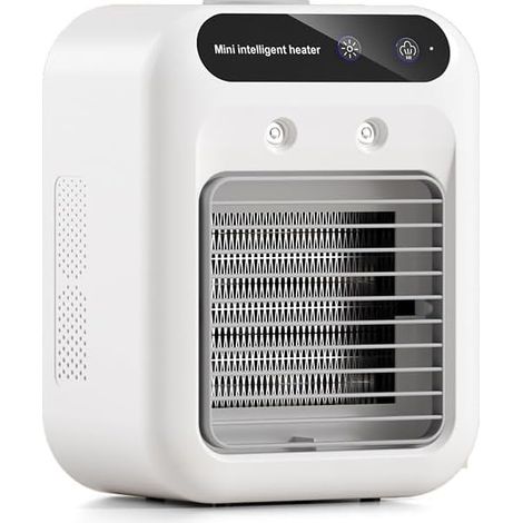 Climatiseur portable rechargeable, ventilateur de refroidissement par évaporation avec 2 vitesses et 2 modes de brumisation pour la maison, la chambre et le camping. (1/5)