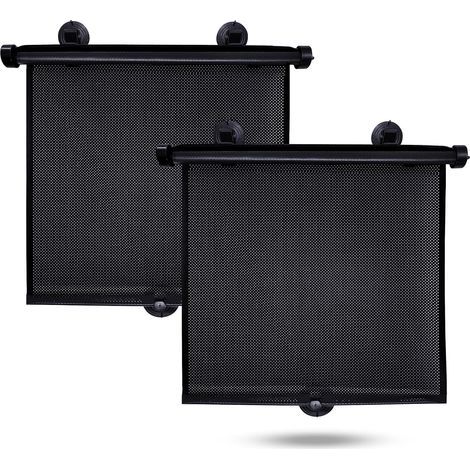Sonnenschutz für Seitenfenster im Auto (2er-Pack)  Einziehbarer Sonnenschutz für Kinder  Sonnenschutzrollo für Baby-Autofenster zum Schutz vor UV-Strahlung und Sonnenblendung  Baby-Reisezubehör (40 x