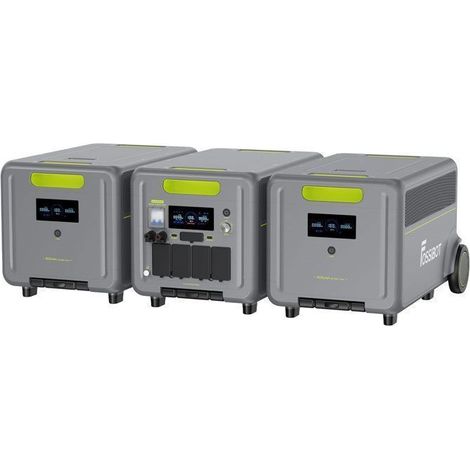 Generatore elettrico-FOSSIBOT-F7200-5222Wh-7200W-Stazione Solare con 2×FB5222 Batteria di estensione-Cantiere/emergenza (1/5)
