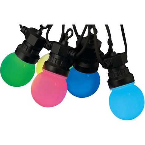 V-tac cadena led 15 bombillas 0,5w rgb 13 metros vt-713s - 23159 (1/5)