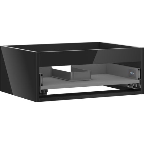 Mexen Box-A Unterschrank-Korpus 60 cm, 1 Schublade, schwarz glänzend - 91AX0-0600-235-1-70 (1/4)