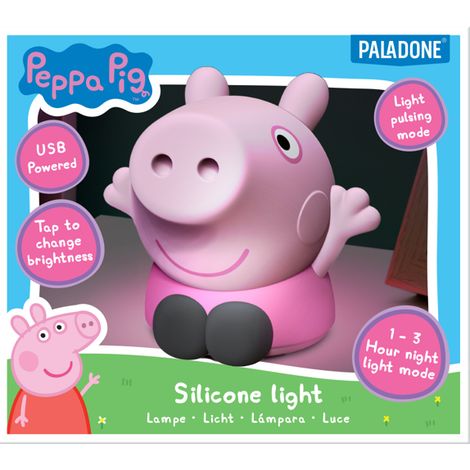 PEPPA PIG - LAMPE EN SILICONE RECHARGEABLE 14CM PALADONE PP13695PP