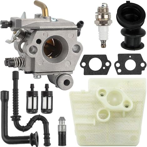 Carburateur pour Stihl 024 026 Pro MS260 MS240 MS260 Pro tronçonneuse Remplace 1121 120 0610 WT-403B WT-403A avec Filtre à air Bougie d'allumage Conduite de Carburant (1/5)