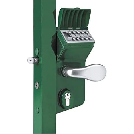 Serrure à code mécanique LMKQ40 verte Profil 40 mm Axe à 60 mm (1/4)