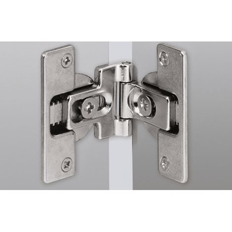 Hettich MB-Mittelscharnier, TS 15mm, 180°, WingLine L, 1001955, ZDG, silber, vernickelt