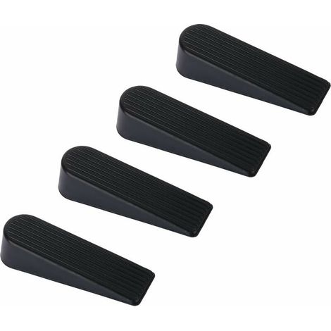 Butoirs de Porte en Silicone Noir, Lot de 4, Améliorés et Inodores, Accessoires de Protection Murale pour Intérieur et Extérieur (1/5)