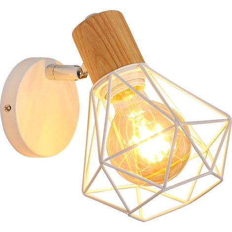 Applique Murale Interieur Vintage, Réglable 180° Lampe Murale (1/5)