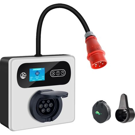 Chargeur de voiture électrique, Contrôle par application intelligente, 11KW, TYPE2 (1/2)