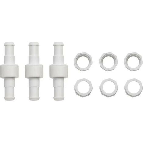 Pool Cleaner Tuyau Pivotant à Roulement à Billes D20 Remplacement pour Polaris 180 280 380 3900 Pool Cleaner Roulement à Billes Pivotant D20 D-20 Lot de 3 en Blanc (1/5)