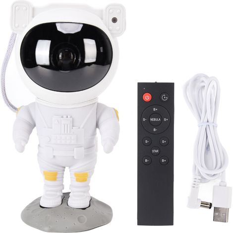 Lampe projecteur astronaute, veilleuse LED à plusieurs modes avec télécommande, décoration intérieure pour chambre à coucher (1/5)