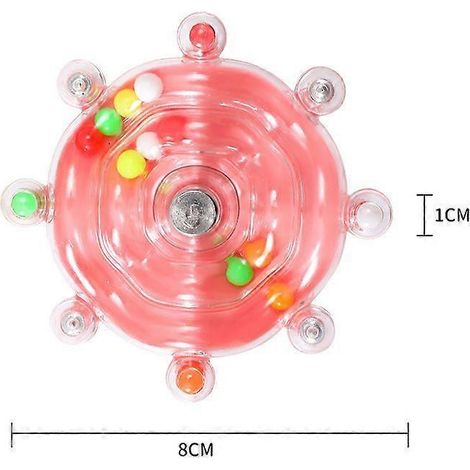 Interactive Bird Spinner Toy Colorful Beaded Cage Attachment for Small Birds Educational Enrichment for Parakeets, Cockatiels, Lovebirds & Conures (1/5)