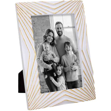 Porta fotos 10X15 blanco 14x2x19,3h cm