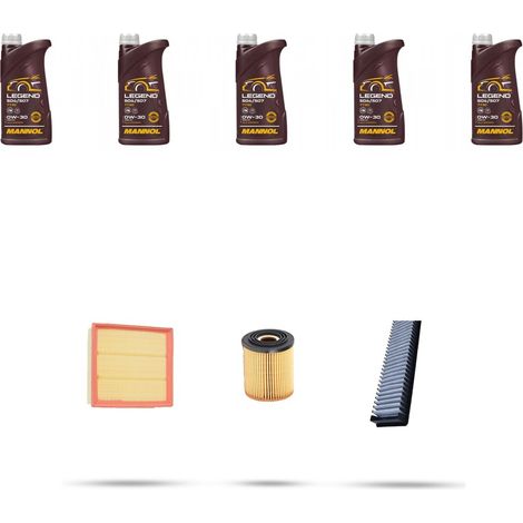 Kit tagliando 3 FILTRI e 5L OLIO compatibile con Mini One I 1.6 66kw Dal 2001 (1/5)