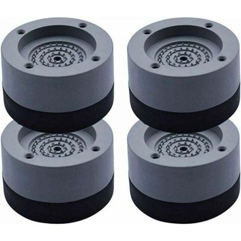 4Pcs Patins Anti Vibration Tampon Anti-vibration Lave Linge Universel Pieds Stabilisateur Piédestal pour Lave-Linge Réfrigérateur (1/5)