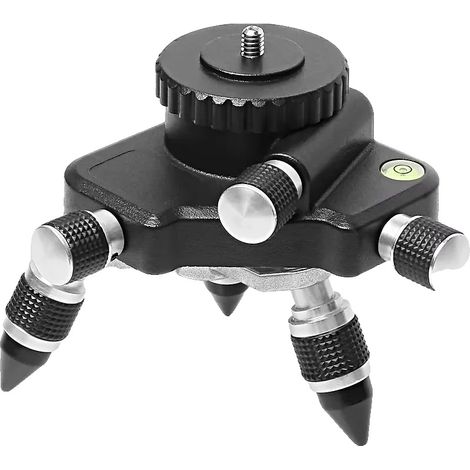 Adaptador de nivel láser giratorio, base microajustable de 360°, compatible con trípode, adaptador de nivel (1/2)
