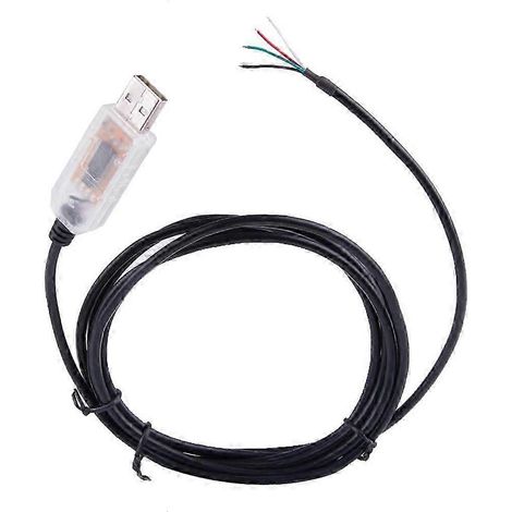 Schéma de câblage du connecteur convertisseur USB vers RS485 6 broches dénudées FTDI. Câble compatible avec USB-RS485-WE-1800BT6 kns. (1/5)