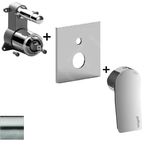 Paffoni Tilt - Mitigeur encastré pour 2 sorties, inox TIBOX015ST/M (1/2)