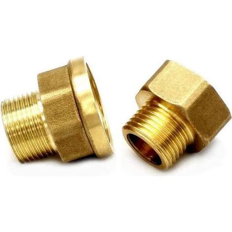 TAISHENGDA - Set mit 2 Messing-Gewindereduzierstücken 1/2" auf 3/4" und 3/4" (1/5)