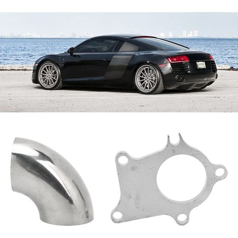 Bride de descente de turbo avec coude à 90° de 2,5 pouces, compatible avec les turbos T3/T4 (5 boulons) (Référence : TU-CGQ125Z) (1/5)