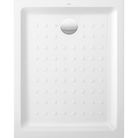O.novo, Receveurs de douche rectangulaires, 1000 x 800 x 60 mm, Profondeur: 30 mm, Rectangulaire, en céramique, à poser ou à encastrer à fleur, sur pieds ou à poser, Céramiqueavec pastilles et surface