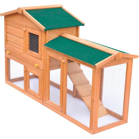 Casa de animales grande jaula conejera de madera vidaXL (1/5)