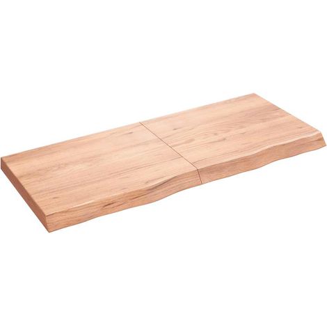 Maison Exclusive - Waschtischplatte Hellbraun 120x50x(2-6) cm Mas