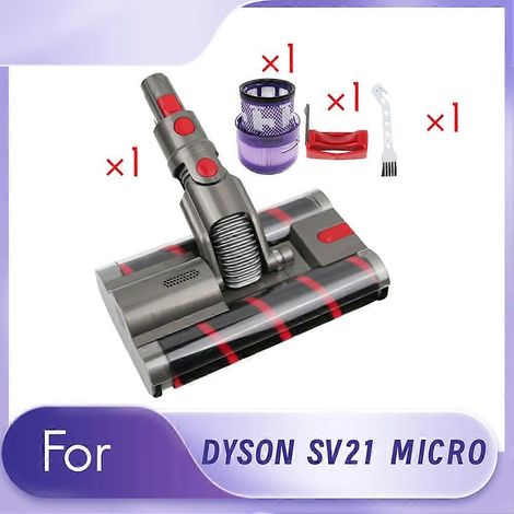 Double brosse rouleau+Switch Lock+SV21 filtre pour SV21 MICRO Replace aspirateur tête rouleau souple tête de nettoyage (1/5)