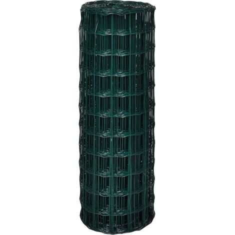 Maison Exclusive - Eurozaun Stahl 25 x 1,7 m Grün