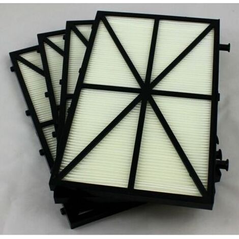 Lot de 4 panneaux de filtre à cartouche ultra fine – Dimensions 26,5 x 16,5 cm – Compatible robots Dolphin – Remplacement régulier recommandé (1/5)