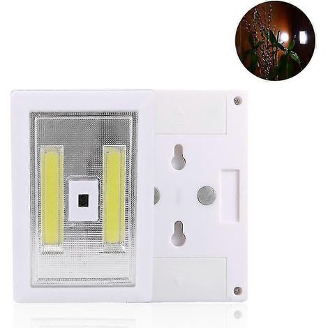 Veilleuse LED COB 3W avec capteur de mouvement, alimentée par piles et aimantée, lampe de secours pour mur, chambre ou armoire - Bonne (1/5)