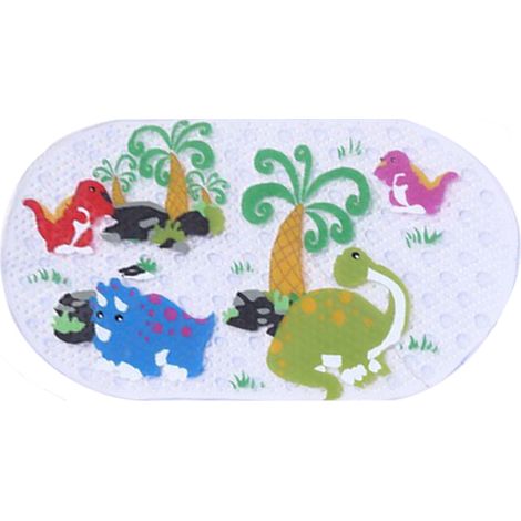 Alfombrilla de baño antideslizante, perforada, antibacteriana, para ducha y bañera, seguridad infantil. (1/5)