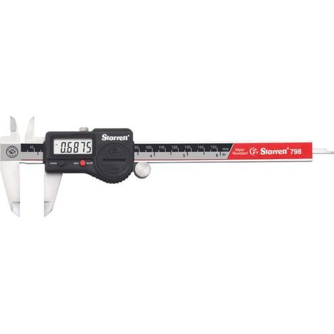 Starrett 799A-6/150 - Calibro a corsoio digitale, 0-6" (0-150 mm), senza esportazione dei dati, in valigetta in plastica (1/4)