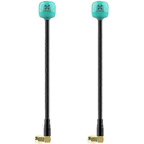 Antenne omnidirectionnelle miniature Lollipop 4+ Plus 2,6 dBi 5,8 GHz à 2 antennes, compatible MMCX LHCP avec les drones de course FPV RC QAQ (1/5)