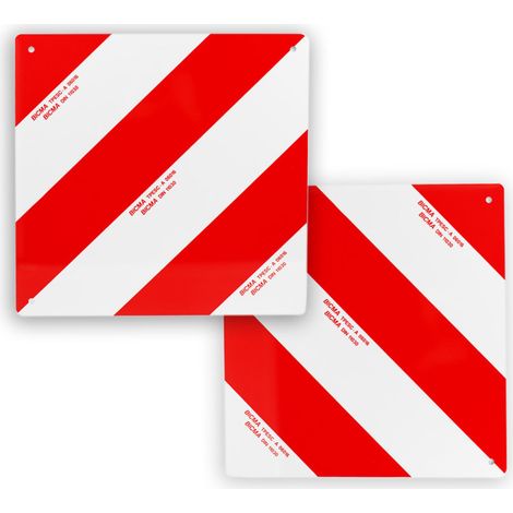 Lot de 2 panneaux carrés 423x423mm en aluminium homologué (1/4)