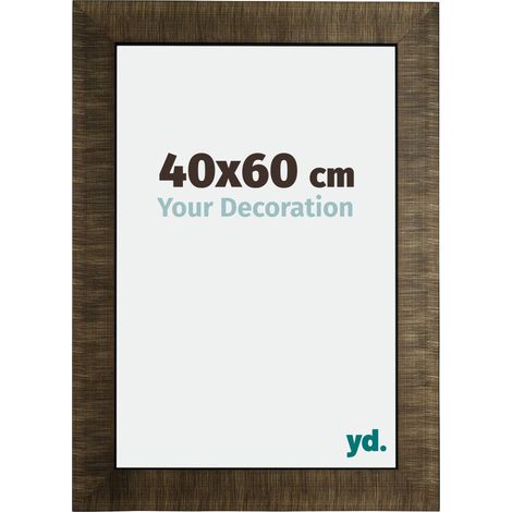 yd. - Cadre photo 40x60 - Champagne Brosse - Bois - Leeds (1/5)