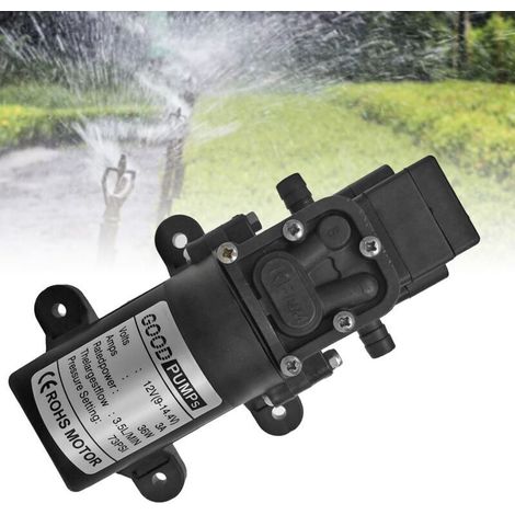 Pompa ad acqua autoadescante Bardusch 12V – Portata 2-3,5 l/min – Pressione fino a 4 kg – Ideale per campeggio, nautica, giardinaggio, camper – Installazione semplice (1/4)