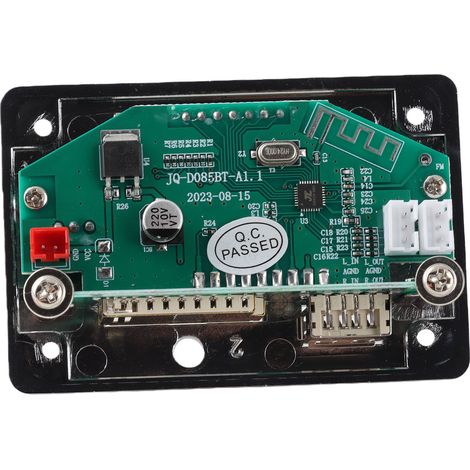 Carte décodeur MP3 Bluetooth, module audio, mémoire de stockage USB, radio FM (noir) (1/5)