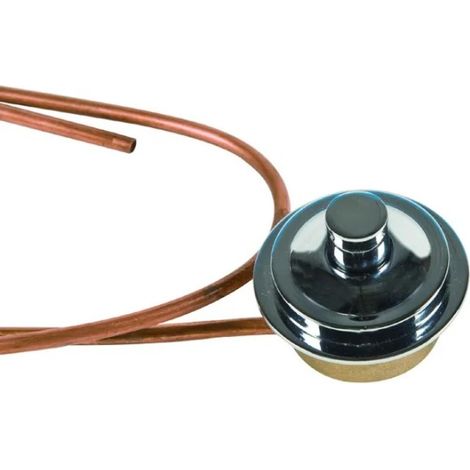 Pulsante per Batteria di Scarico Cassetta WC con Tubo in Rame da 145cm