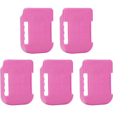 Lot de 5 supports de rangement pour batteries d'outils 18 V à double usage, compatibles Makita/Bosch (1/5)