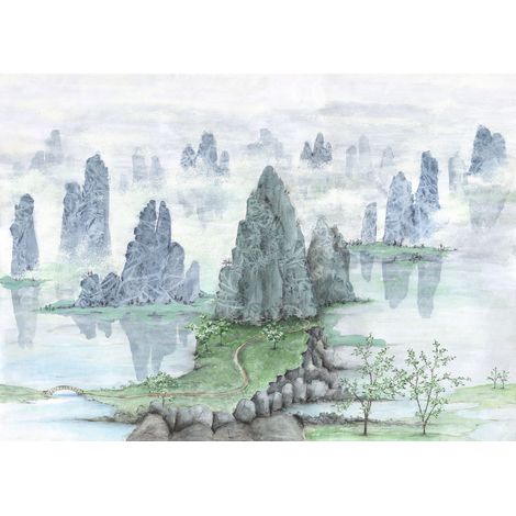 Papier peint panoramique enfant Pays des Fées (1/4)